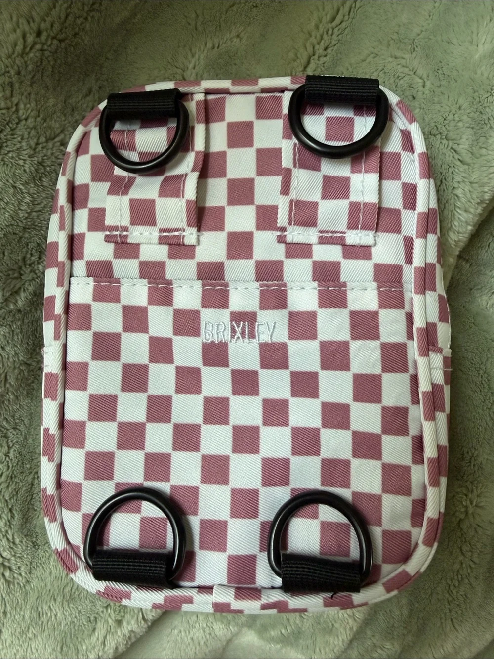 Brixley Crossbody | Pink Checkered | No Strap Included